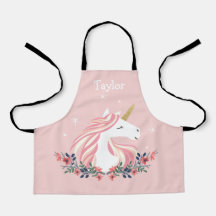 Personalisiert Unicorn Kinder Schürze
