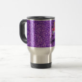 Personalisiert Unicorn Lila 15 Unzen Kaffee Tasse (Vorderseite Links)