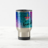 Personalisiert Unicorn Ombre 15 unzen Kaffee Tasse (Mittel)
