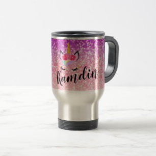 Personalisiert Unicorn Ombre 15 unzen Kaffee Tasse