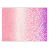 Personalisiert Unicorn Ombre Glitzer Tablecloth Tischdecke (Vorderseite (Horizontal))