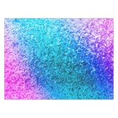 Personalisiert Unicorn Ombre Glitzer Tablecloth Tischdecke (Vorderseite (Horizontal))