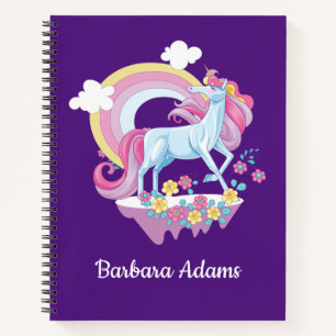 Personalisiert Unicorn Sketchbook Notebook Notizblock