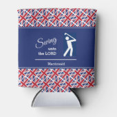 Personalisiert UNION JACK Golf Dosenkühler (Vorderseite)