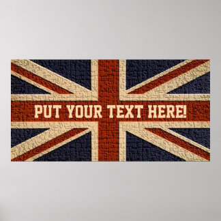 Personalisiert Union Jack Poster