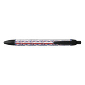 Personalisiert | UNION JACK | UK FLAG Black Ink Pe Kugelschreiber (Rückseite)