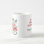 Personalisiert unser Büro Sleighs Xmas Kaffeetasse (Mittel)