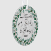 Personalisiert Unser erstes Verheiratetes Weihnach Ornament (Vorderseite)