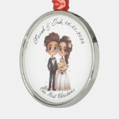 Personalisiert, Unser erstes Weihnachtsgeschenk Ornament Aus Metall (Links)