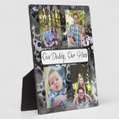 Personalisiert unser Papa, unser Held Fotoplatte (Seite)