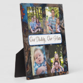 Personalisiert unser Papa, unser Held Fotoplatte (Seite)