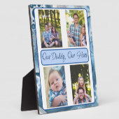 Personalisiert unser Papa, unser Held Fotoplatte (Seite)