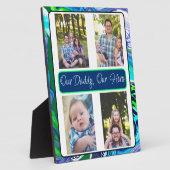 Personalisiert unser Papa, unser Held Fotoplatte (Seite)