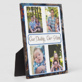 Personalisiert unser Papa, unser Held Fotoplatte (Seite)
