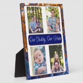 Personalisiert unser Papa, unser Held Fotoplatte (Seite)