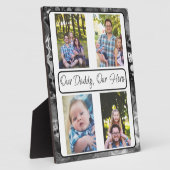 Personalisiert unser Papa, unser Held Fotoplatte (Seite)