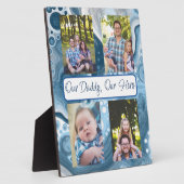 Personalisiert unser Papa, unser Held Fotoplatte (Seite)