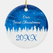 Personalisiert unsere erste keramik ornament (Hinten)