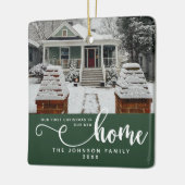 Personalisiert unsere ersten Weihnachten auf unser Keramikornament (Links)