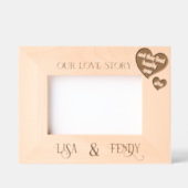 Personalisiert Unsere Liebe Geschichte mit zwei Na Geätzte Rahmen (Vorderseite)