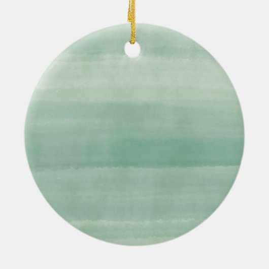 Personalisiert Unsere neue Zuhause Grün Weihnachte Keramik Ornament (Hinten)