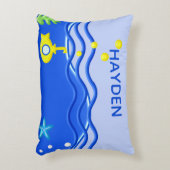 Personalisiert unter dem Unterseeboot Dekokissen (Vorderseite(Vertikal))