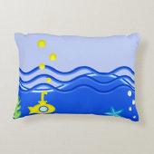 Personalisiert unter dem Unterseeboot Dekokissen (Rückseite)