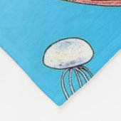 Personalisiert unter der Seeschönen Meerjungfrau Fleecedecke (Ecke)