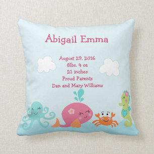 Personalisiert unter Meereslebewesen Pillow Keepak Kissen