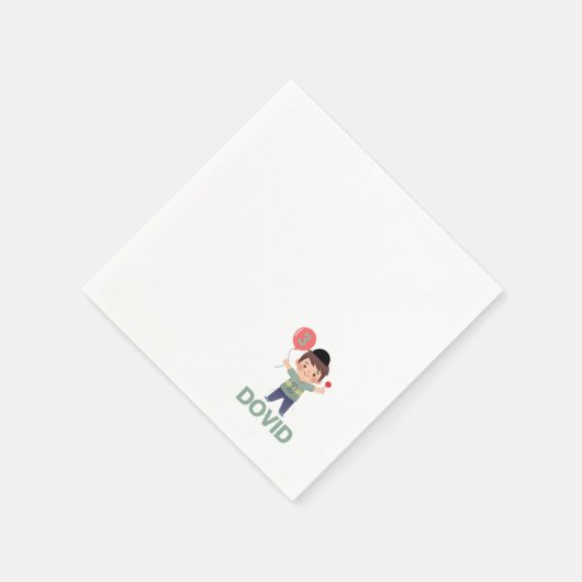 Personalisiert Upsherin Napkin Serviette (Ecke)