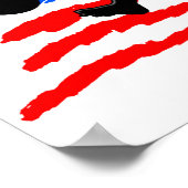 PERSONALISIERT USA SOCCER PLAYER POSTER (Ecke)