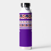 Personalisiert (USA) United Staaten Patriotic Flag Trinkflasche (Links)