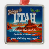Personalisiert Utah UT Ornament Aus Metall (Vorne)