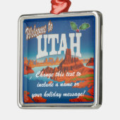 Personalisiert Utah UT Ornament Aus Metall (Links)