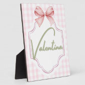 Personalisiert Valentina Baby Girl Kinderzimmer Gi Fotoplatte (Seite)