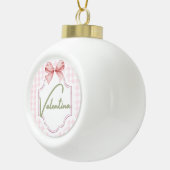 Personalisiert Valentina Baby Girl Kinderzimmer Gi Keramik Kugel-Ornament (Rechts)