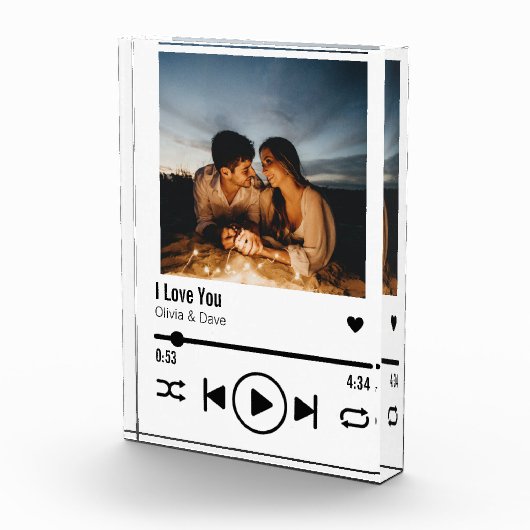 Personalisiert Valentine Foto Song Playlist (Rechts)