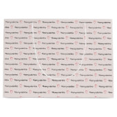 Personalisiert Valentine Rosa Herz Große Geschenktüte (Vorderseite)