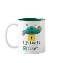 Personalisiert Valentine Single genommen UFO