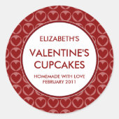 Personalisiert Valentinenstrahlung / Backaufkleber Runder Aufkleber (Vorderseite)