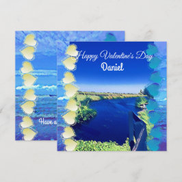 Personalisiert Valentines Blue Sky Canal Boyfriend