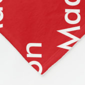 Personalisiert Valentines Red Fleece Blanket (Ecke)