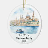 Personalisiert Valletta Ornament, Malta Keramik Ornament (Links)