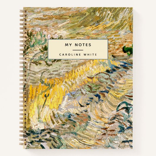 Personalisiert Van Gogh Brush Strokes Notizblock (Vorderseite)