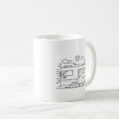 Personalisiert Van Life, Camper Van Couples Mug Kaffeetasse (VorderseiteRechts)