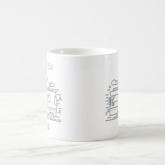Personalisiert Van Life, Camper Van Couples Mug Kaffeetasse (Mittel)