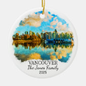 Personalisiert Vancouver Ornament, Canada Gift Keramik Ornament (Vorne)