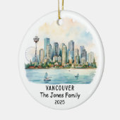 Personalisiert Vancouver Ornament, Kanada Keramik Ornament (Links)