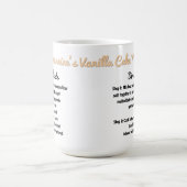 Personalisiert Vanilla Cake Rezept Tasse (Mittel)
