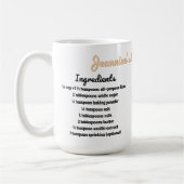 Personalisiert Vanilla Cake Rezept Tasse (Links)
